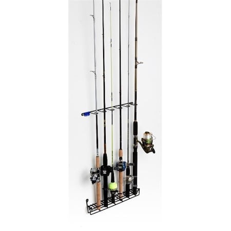 Rack Em Racks RackEm Racks 7011 Mount Anywhere 6 Rod Fishing Rod Rack 7011